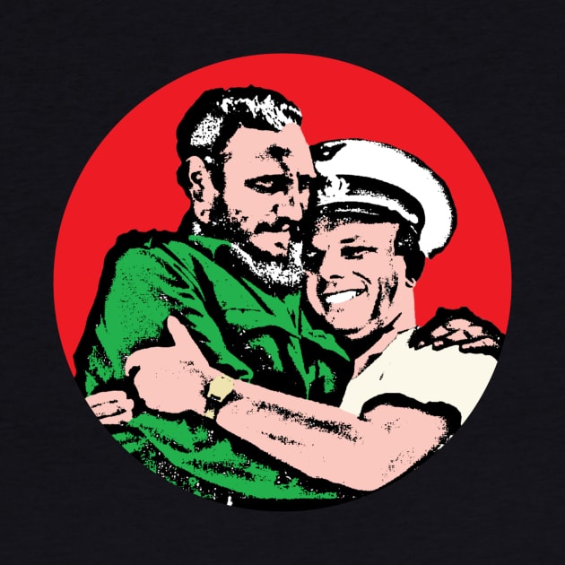 Fidel Castro and Yuri Gagarin by RevolutionInPaint